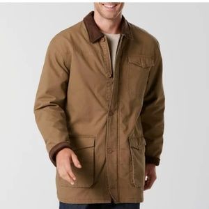 💙 Outdoor Life Men's Canvas Jacket, Size: Large, Sepia